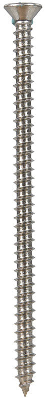Hillman Flat Head Phillips Drive Sheet Metal Screws Stainless Steel 8 x 3 in. L 50 per box