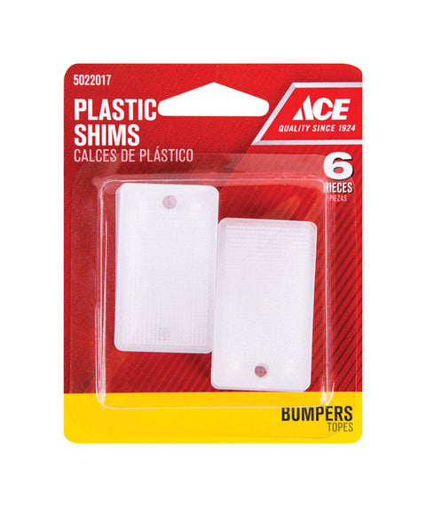 Ace 2 in. L x 1.1 in. W Plastic Shims