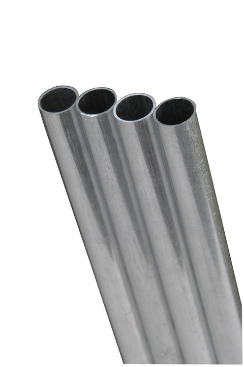 K&S 3/16 in. Dia. x 12 in. L Round Aluminum Tube