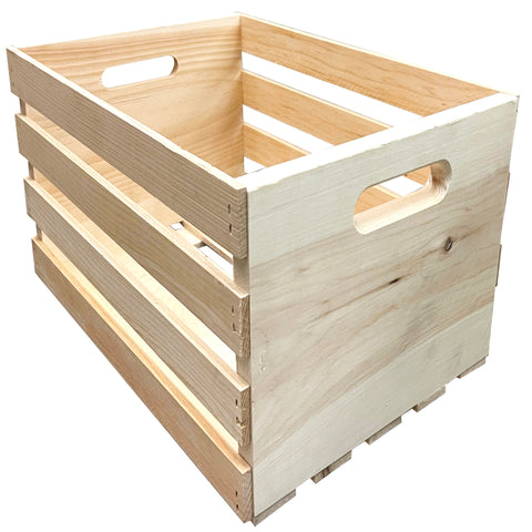 Demis Products 9.56 in. H X 12.5 in. W X 18 in. D Storage Crate Natural, Pack of 3