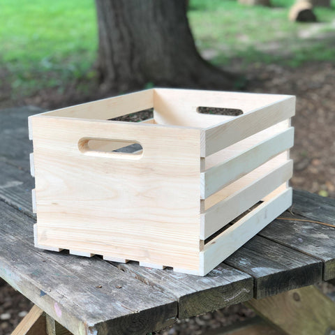 Demis Products 9.56 in. H X 12.5 in. W X 18 in. D Storage Crate Natural, Pack of 3