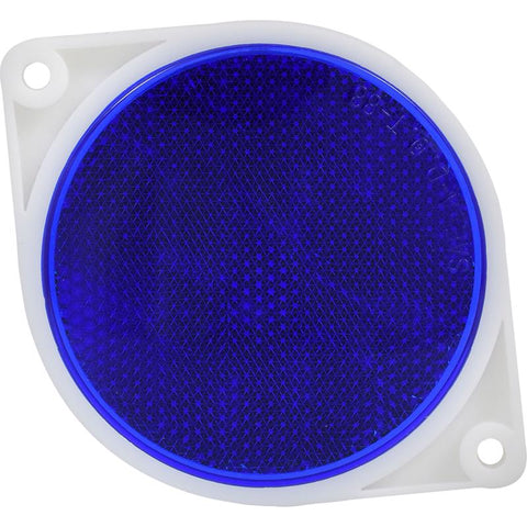 HILLMAN 3 in. Round Blue Reflectors 2 pk, Pack of 6