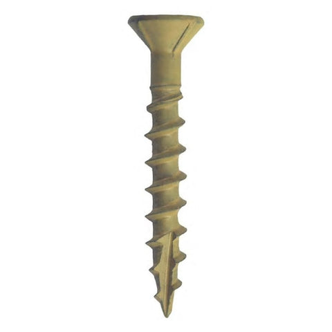 Grip-Rite PrimeGuard Plus No. 8 wire X 1-1/4 in. L Tan Star Bugle Head Exterior Deck Screws 5 lb 614, Pack of 4