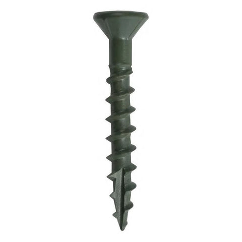 Grip-Rite PrimeGuard Plus No. 8 wire X 1-1/4 in. L Green Star Bugle Head Exterior Deck Screws 5 lb 2, Pack of 4