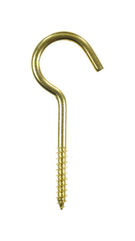Ace 3.375 in. L Solid Brass Brass Ceiling Hook 1 pk
