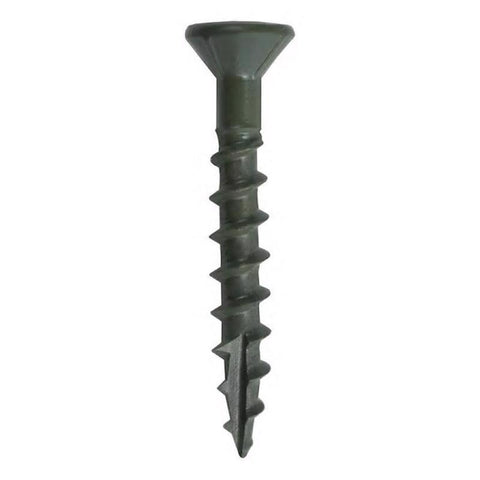 Grip-Rite PrimeGuard Plus No. 8 wire X 1-5/8 in. L Green Star Flat Head Deck Screws 5000 pk