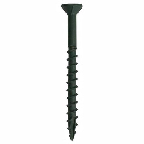 Grip-Rite PrimeGuard Plus No. 10 wire X 3-1/2 in. L Green Star Flat Head Deck Screws 25 lb 1270 pk
