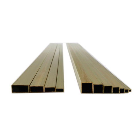 K&S 12 in. L Square/Rectangular Brass Tube 11 pk