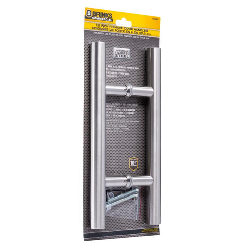 Brinks 12 in. L Satin Silver Stainless Steel Door Pull