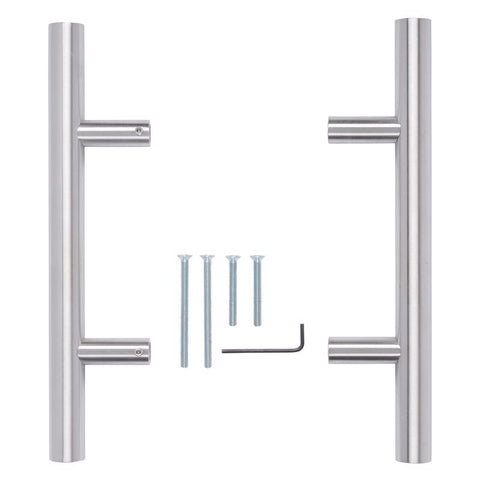 Brinks 12 in. L Satin Silver Stainless Steel Door Pull