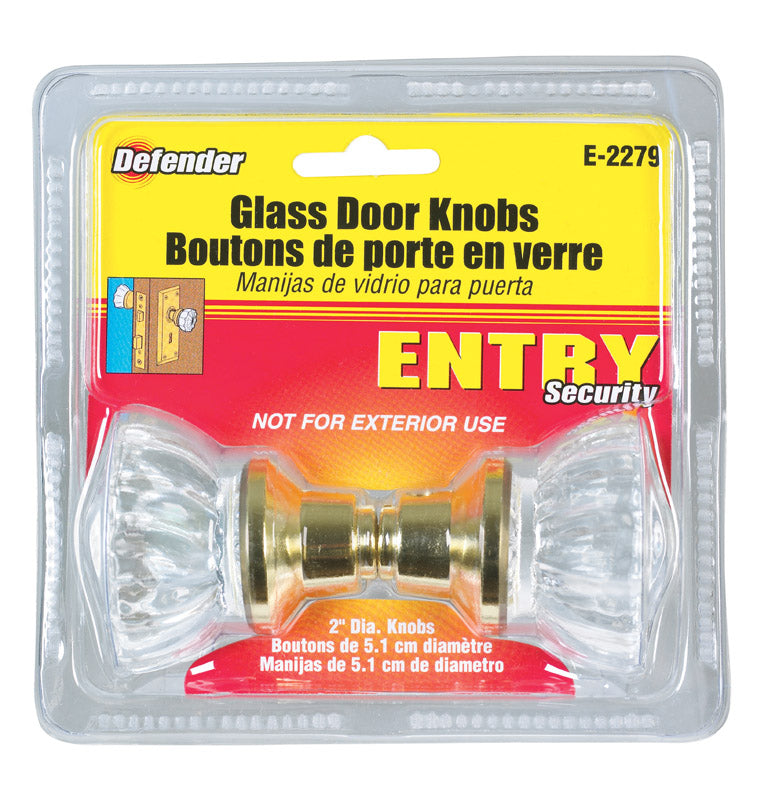Defender Replacement Knobs Brass/Glass Steel Right Handed – Shell ...
