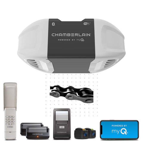 Chamberlain 1/2 HP Chain Drive WiFi Compatible Smart-Enabled Garage Door Opener