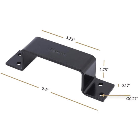 Hampton Black Steel Bracket 6-13/32 in. L