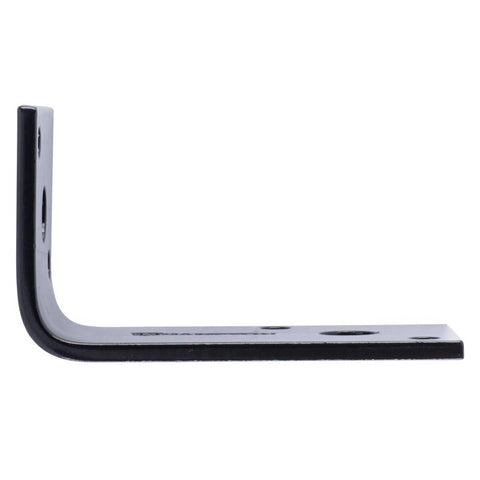 Hampton 1.5 in. H X 1.67 in. W X 1/8 in. D Black Steel Inside/Outside Corner Brace