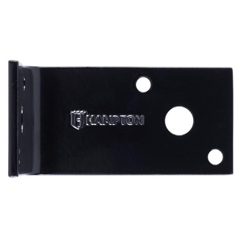 Hampton 1.5 in. H X 1.67 in. W X 1/8 in. D Black Steel Inside/Outside Corner Brace
