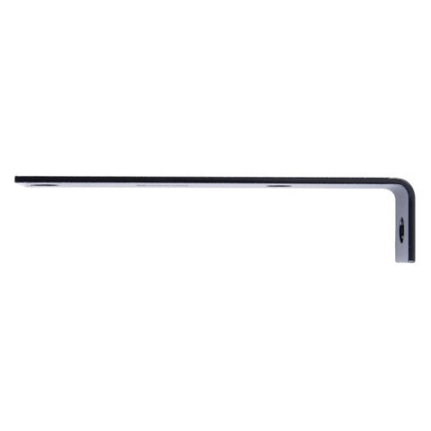 Hampton 1.5 in. H X 7.5 in. W X 1/8 in. D Black Steel Inside/Outside Corner Brace