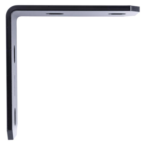 Hampton 3 in. H X 6.25 in. W X 1/4 in. D Black Steel Inside/Outside Corner Brace