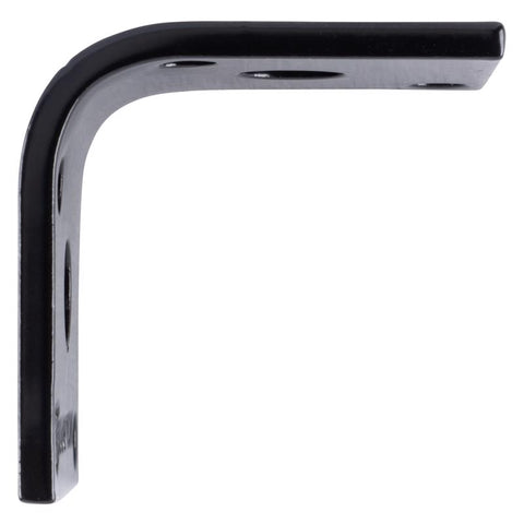 Hampton 1.5 in. H X 1.65 in. W X 1/8 in. D Black Steel Inside/Outside Brace