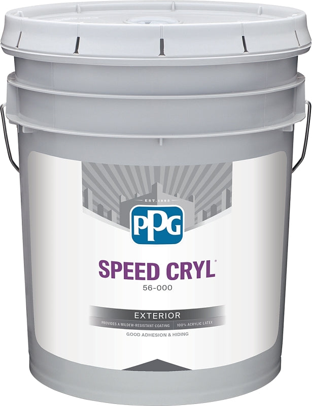 PPG Speed Cryl 56-110XI Series 56-110XI-05 Latex Paint, Flat Sheen