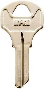 Hy-Ko 11010CO26 Key Blank, Brass, Nickel, For: Corbin Russwin Cabinet, House Locks and Padlocks, Pack of 10