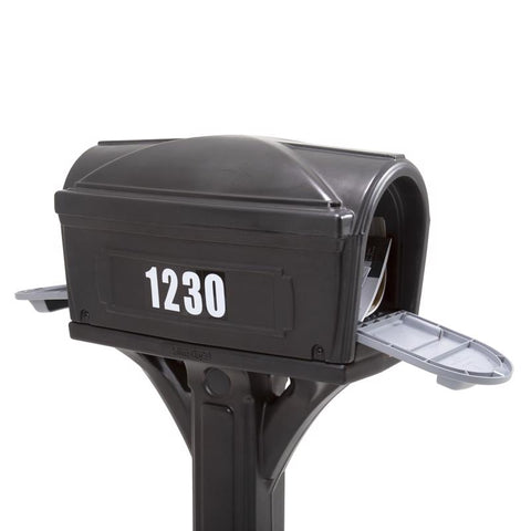 Mailbox Shell Simplay3 Polymer Post Mount Black Mailbox And Post – Shell Lumber and ...