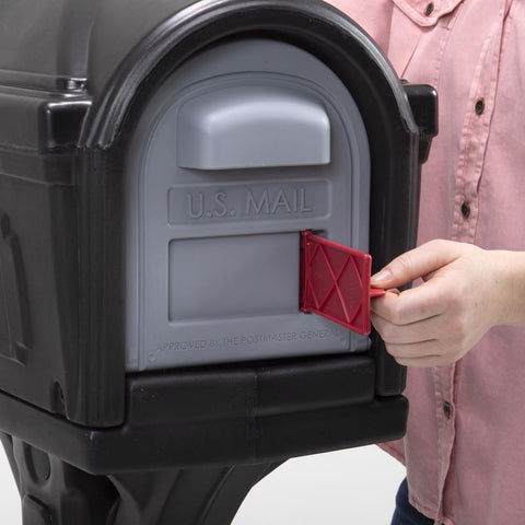Mailbox Shell Simplay3 Polymer Post Mount Black Mailbox And Post – Shell Lumber and ...