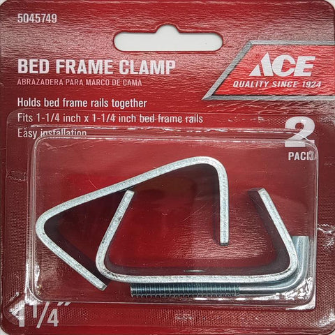 Ace Silver Steel Bed Frame Clamp 1.25 in. L