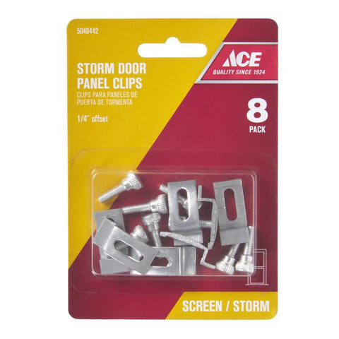 Ace Silver Aluminum Screen Clips 8 pc