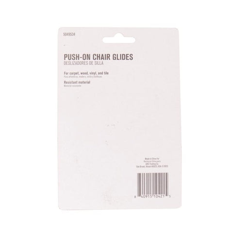 Projex Gray Push-On Polymer Chair Glide 8 pk