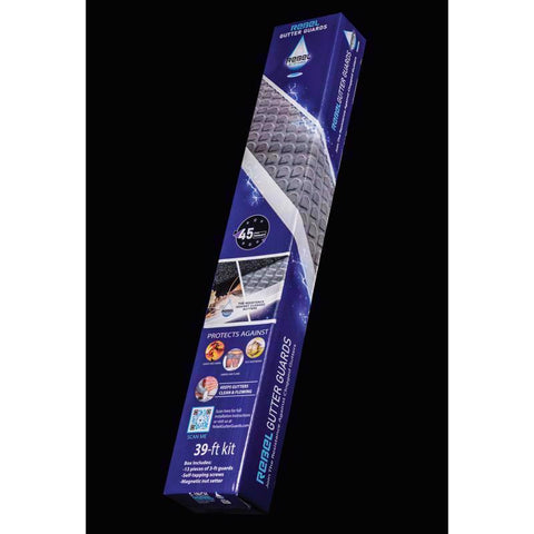 Rebel Gutter Guards 5 in. W X 39 ft. L Gray Aluminum Gutter Guard 13 pk