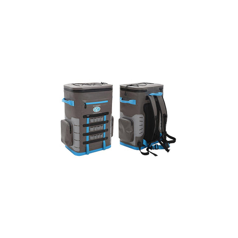 Yachter's Choice 50050 Soft Cooler 48 Can Capacity / Back Pack, Grey/Blue