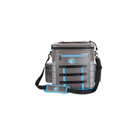 Yachter's Choice 50052 Soft Cooler 35 Can Capacity / Shoulder Strap, Grey/Blue