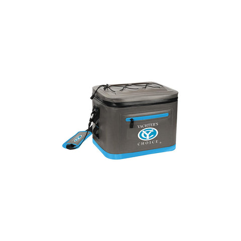 Yachter's Choice 50052 Soft Cooler 24 Can Capacity / Shoulder Strap, Grey/Blue