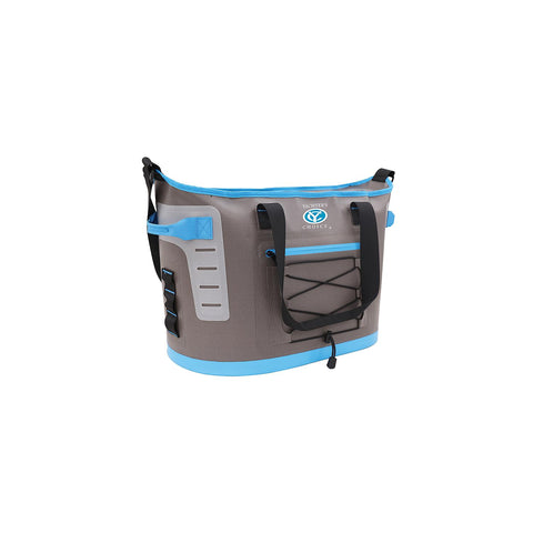 Yachter's Choice 50053 Soft Cooler 30 Can Capacity / Tote Style w/ Shoulder Strap, Grey/Blue
