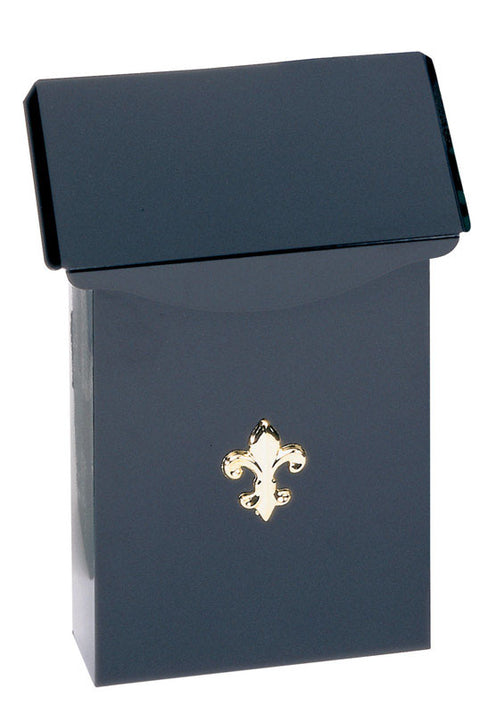 Solar Group Gibraltar City Classic Galvanized Steel Wall-Mounted Mailbox Black 9-3/4 in. H x