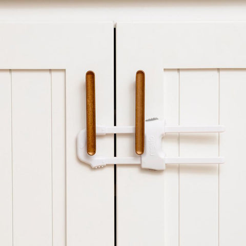 Regalo White Plastic Cabinet Locks 2 pk