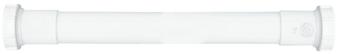 Plumb Pak PP42-16W Pipe Extension Tube, 1-1/4 in, 16 in L, Slip-Joint, Plastic, White