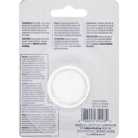 HILLMAN 100 ft. L Galvanized Steel 28 Ga. Wire, Pack of 10