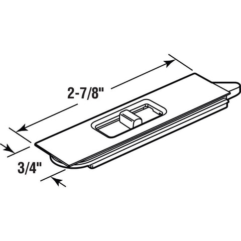 Prime-Line White Plastic Window Tilt Latch 3/4 in. W X 2-7/8 in. L 2 pk