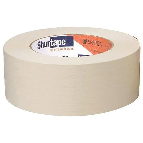 Shurtape 101534 Colonial Premium Grade, High Adhesion Masking Tape, 2" x 180', Natural