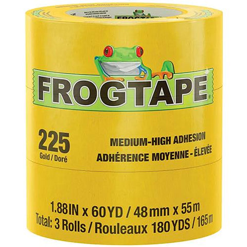 Shurtape 105322 Frogtape 225 Gold Performance Grade Masking Tape, 1.88″ x 60 Yards, Gold - One Roll