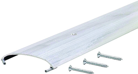 M-D 11205 Dome Top Threshold, 36 in L, 3-1/2 in W, Low Profile, Aluminum, Silver, Yes