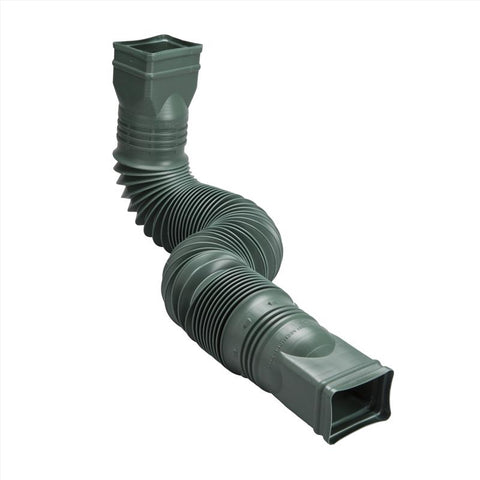 Amerimax Flex-A-Spout 4.5 in. H X 4.5 in. W X 55 in. L Green Vinyl K Downspout Extension