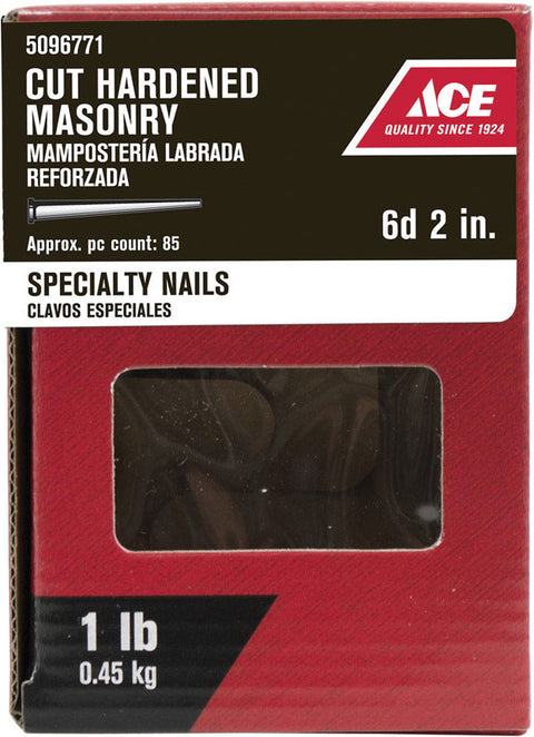 Ace 2 in. L Masonry Nail Tapered Bright 1 lb.