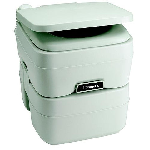 Dometic 5.0 Gallon SaniPottie 965MSD Portable Toilet With Mounting Brackets and 1.5″ MSD Fittings