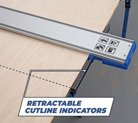 Kreg KMA4700 Straight Edge Guide, Specifications: XL, 8 ft Cutting Capacity, Aluminum