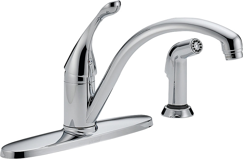 Delta COLLINS Series 440-DST Kitchen Faucet with Side Sprayer, 1.8 gpm ...
