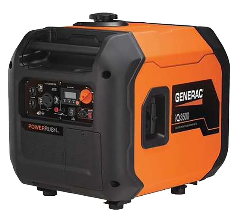 Generac iQ3500 Series 7127 Inverter Generator, 25 A, 120 V, 3000 W Out ...