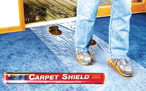 Surface Shields Carpet Shield Self-Adhering Film 3 mil x 24 in. W x 50 ft. L Polyethylene Clear
