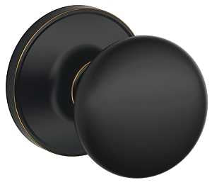 Schlage Stratus Series J10 STR 716 Passage Knob, Metal, Aged Bronze, 2-3/8, 2-3/4 in Backset, 1-5/8 x 2-3/4 in Strike